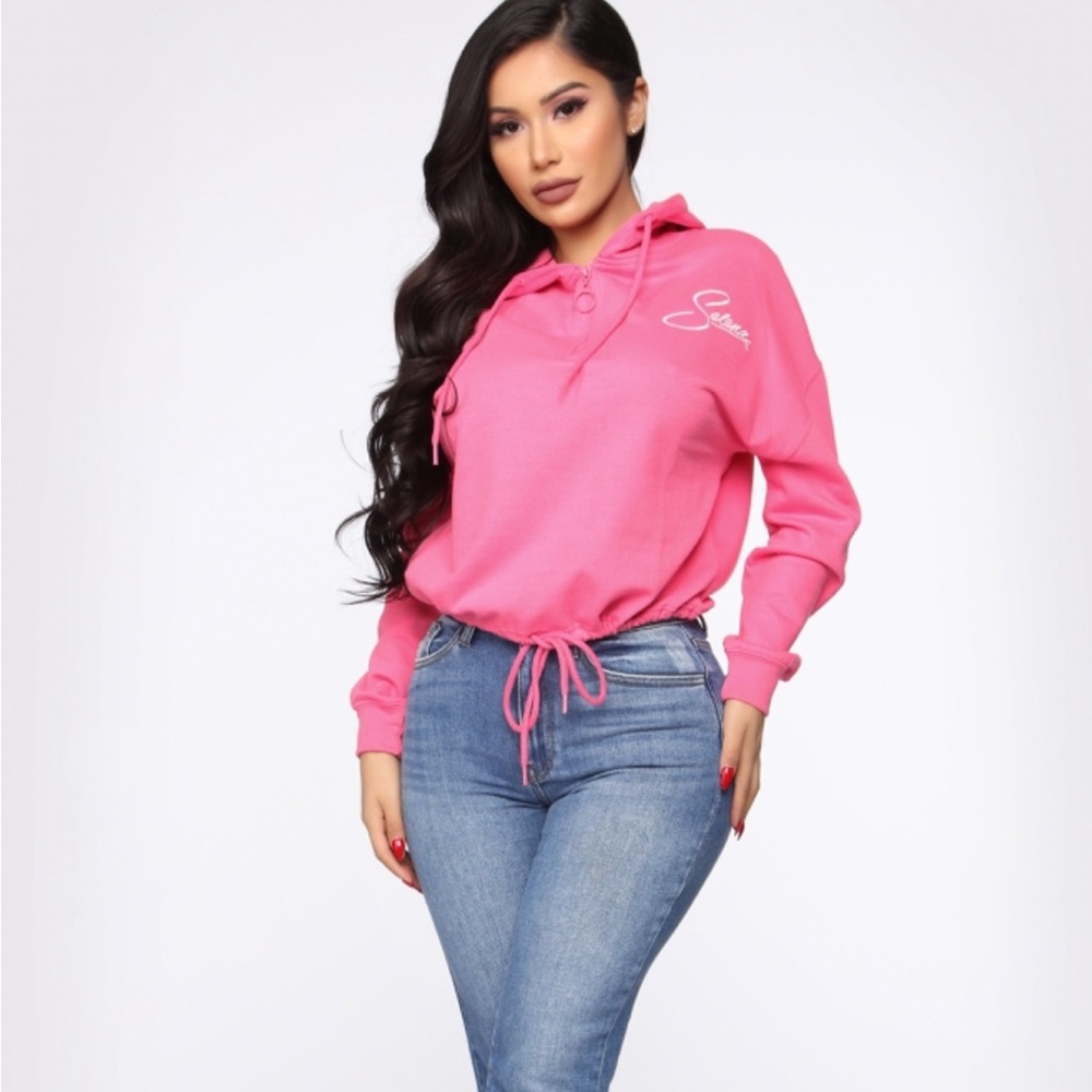 Selena Quintanilla Graphic Hoodie Top pullover M hot pink sweater